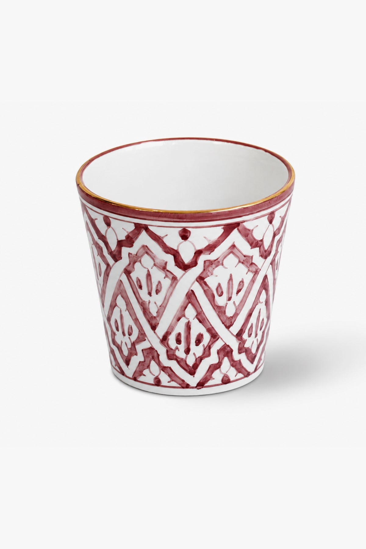 GRAND CACHE POT OU VASE · aubergine · Fassia · FASSIA GOLD