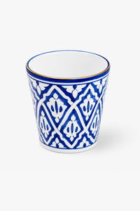 GRAND CACHE POT OU VASE · bleu majorelle · Fassia · FASSIA GOLD