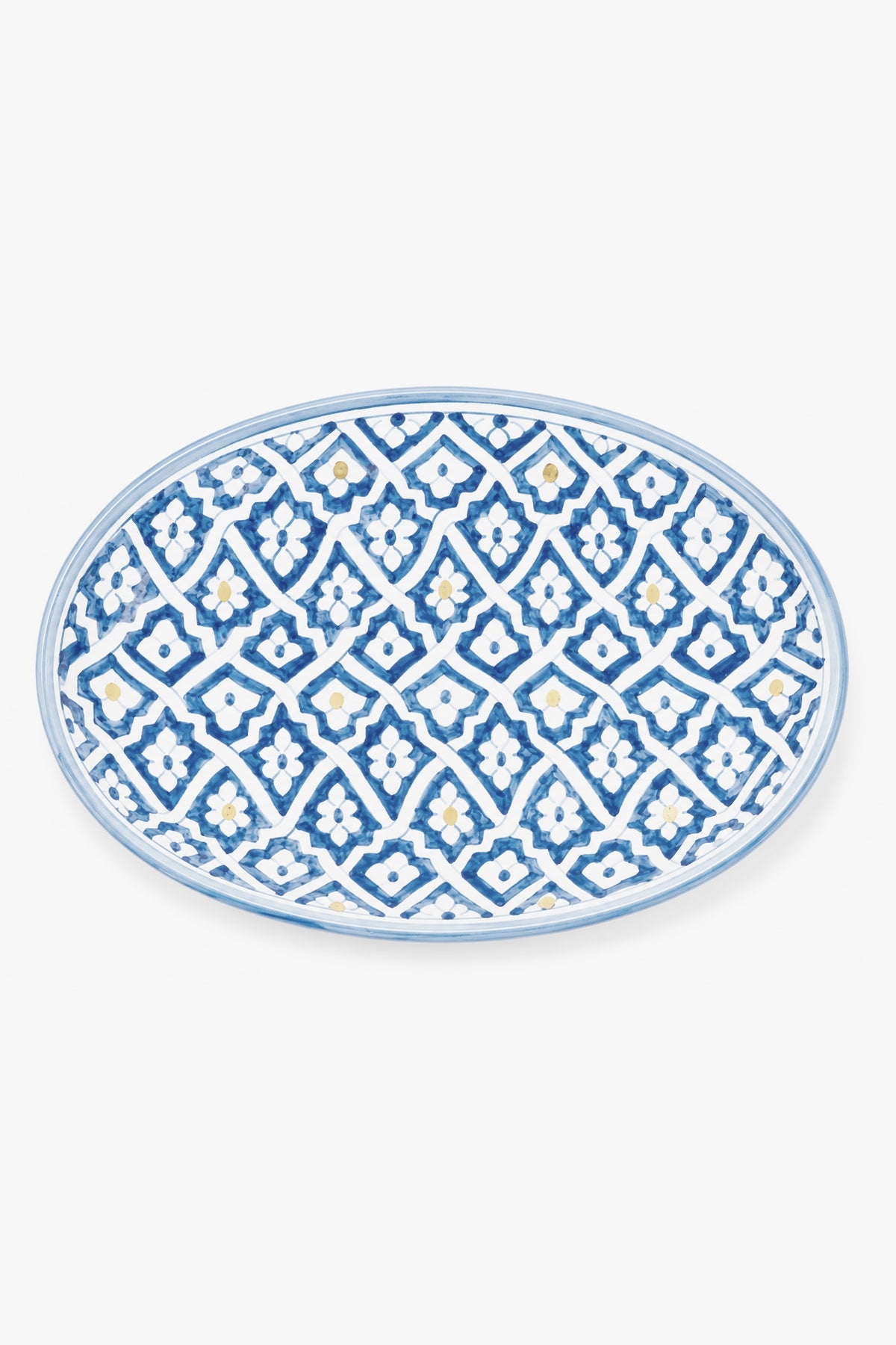 PLATEAU OVAL LARGE · bleu stone · Fassia · FASSIA GOLD