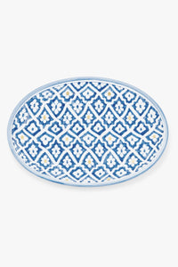 PLATEAU OVAL LARGE · bleu stone · Fassia · FASSIA GOLD