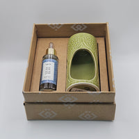 علبة هدايا - موزع روائح كاكي وزيت خشب الصندل الملكي 30 مل