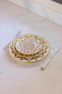 Dinner Plate 17 - LMIDA KAKI-AUBERGINE