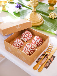 GIFT BOX - 4 SMALL CUPS FASSIA aubergin