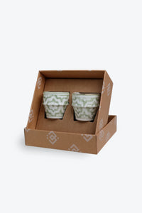 GIFT BOX - 2 SMALL CUPS FASSIA mint