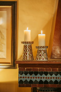 LMIDA Gold Candle Holders