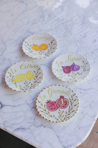 SET DE 4 MOYENNES ASSIETTES PLATES