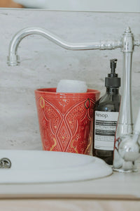 CACHE POT OU VASE · AUBERGINE · Empreinte · POTS ET VASES