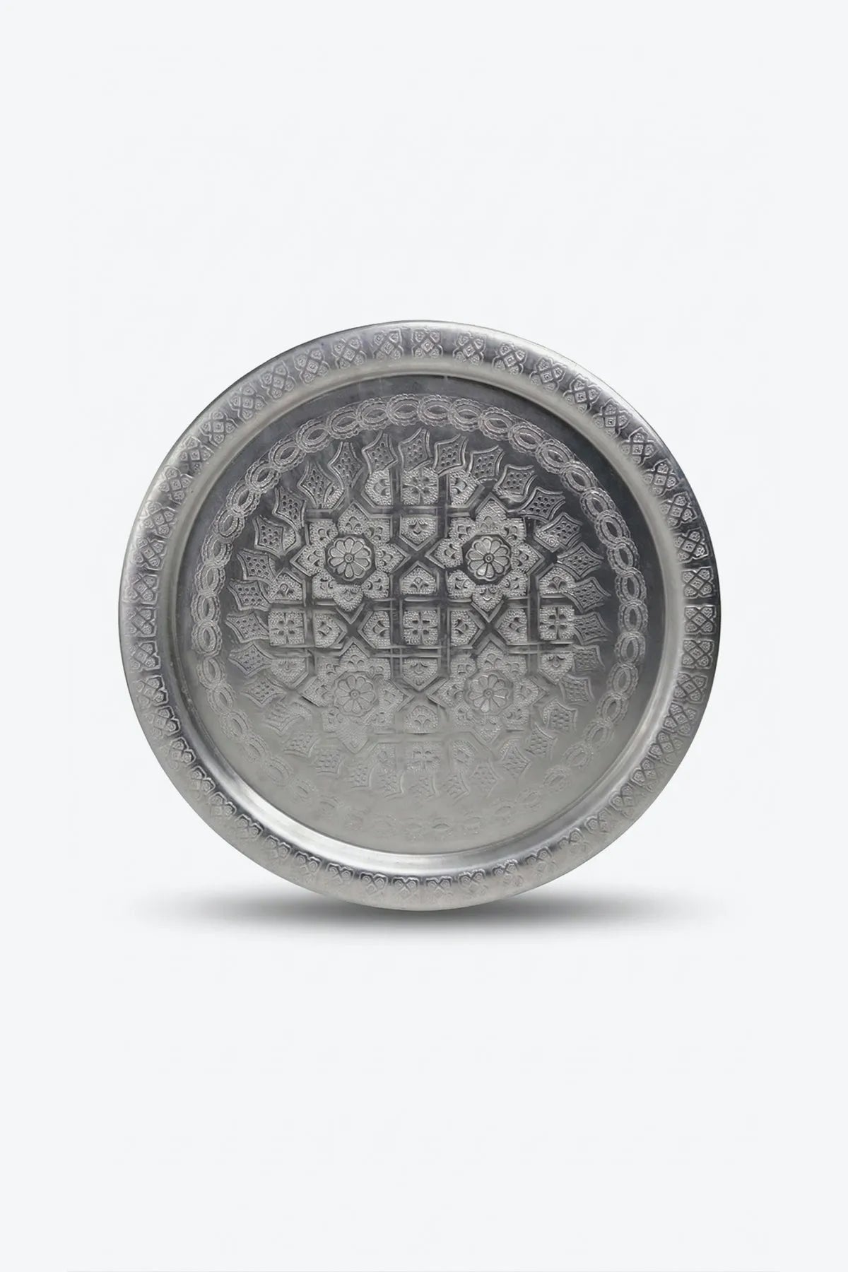 PLATEAU ROND TRADITIONNEL · maillechort