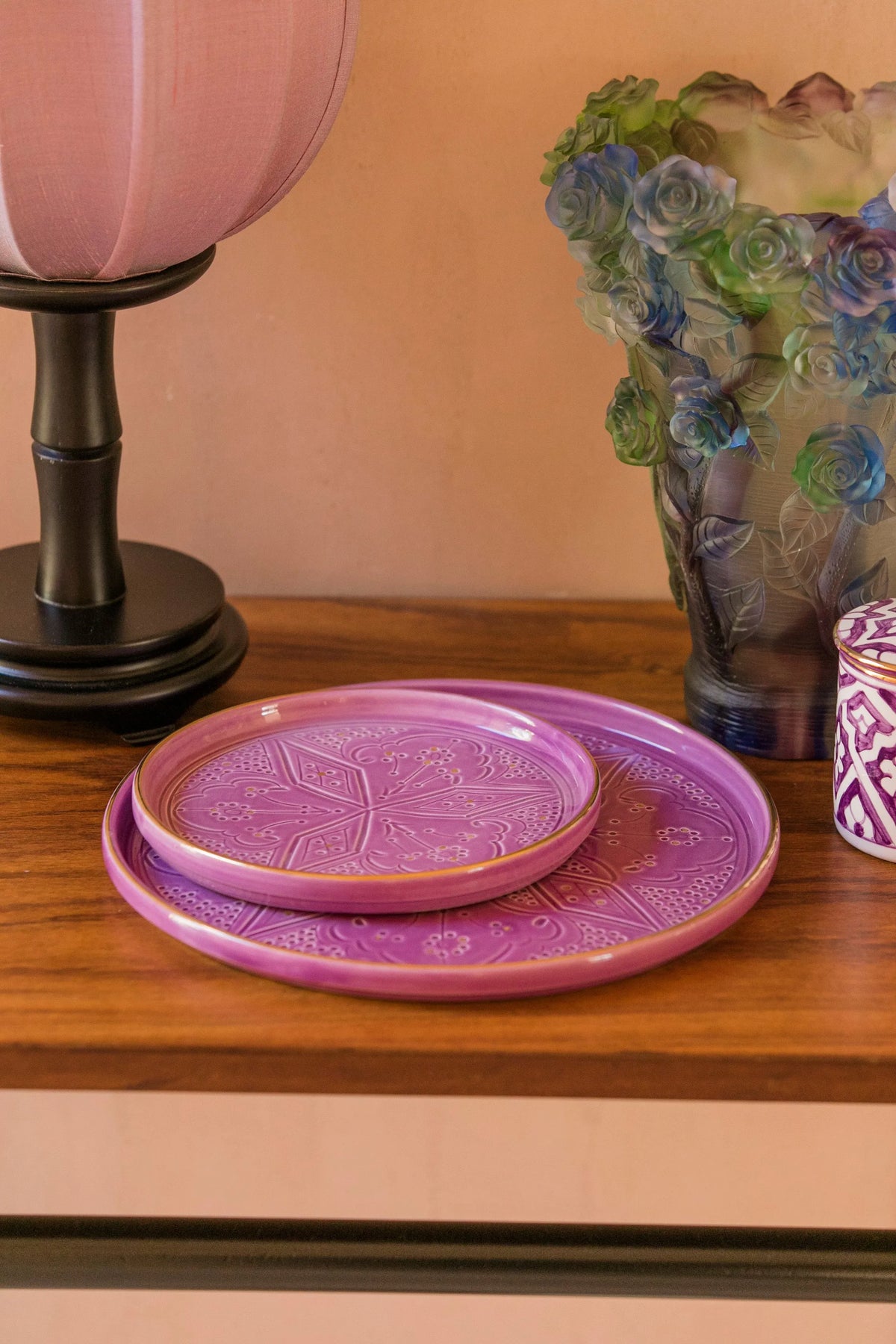 PLATEAUX RONDS · Empreinte · LILAS · PLATS ET PLATEAUX