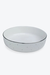 PLAT DE SERVICE DROIT · BLANC · Empreinte · EMPREINTE ARGENT