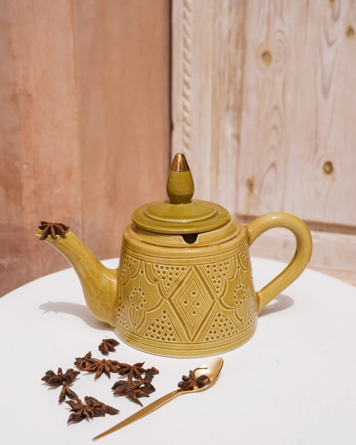 THÉIÈRE · Empreinte · KAKI · THEIERES ET CARAFES