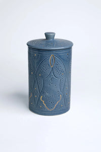 BOÎTES · bleu stone · Boite haute · BOITES