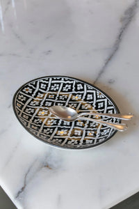 PLATEAU OVAL LARGE · Fassia · FASSIA GOLD · Noir