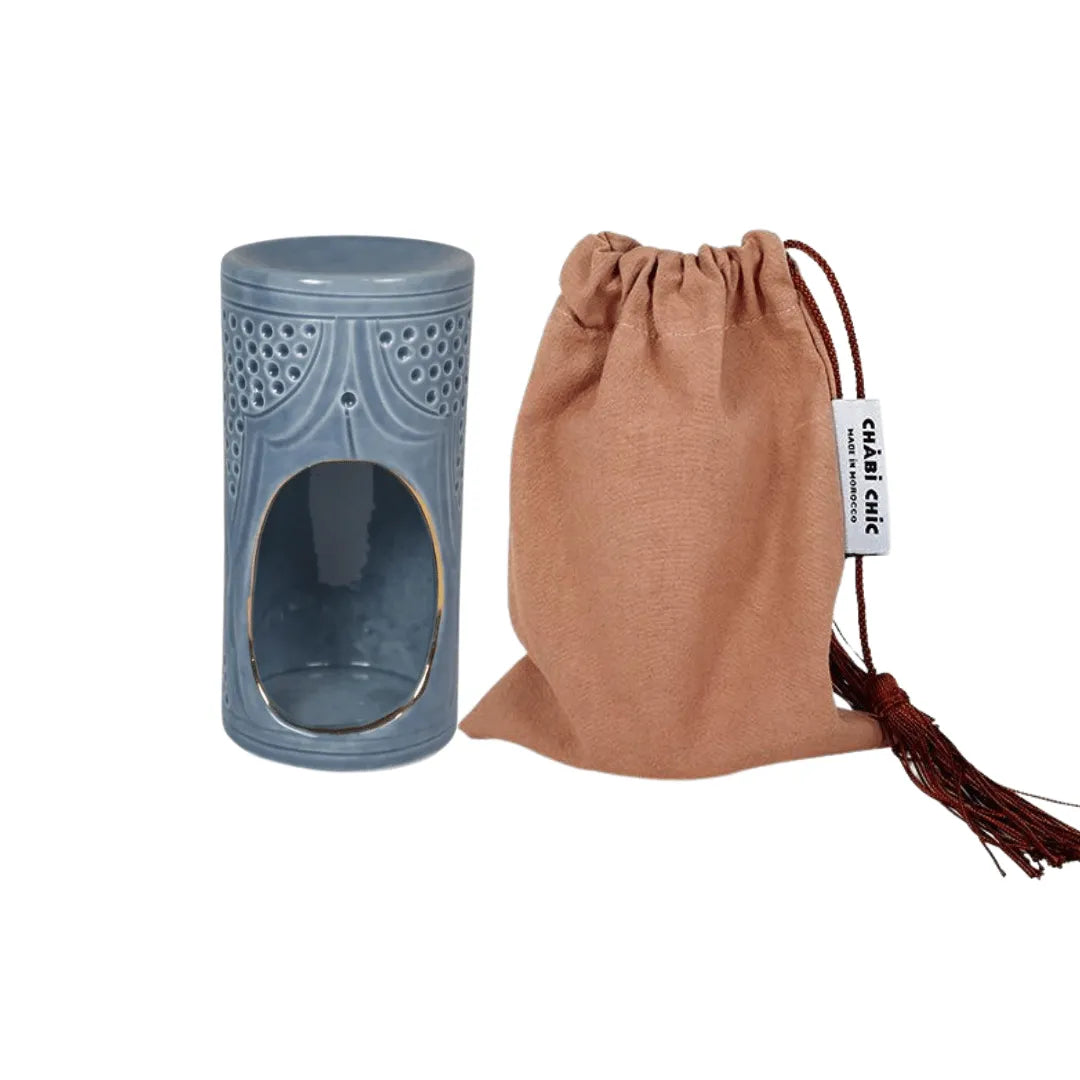 DIFFUSEUR DE PARFUM · bleu stone · DIFFUSEUR CERAMIQUE · Empreinte