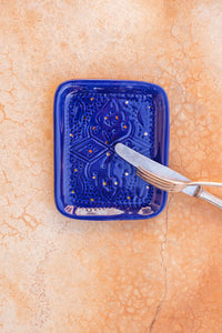 PETIT PLATEAU · bleu majorelle · Empreinte · PLATS ET PLATEAUX