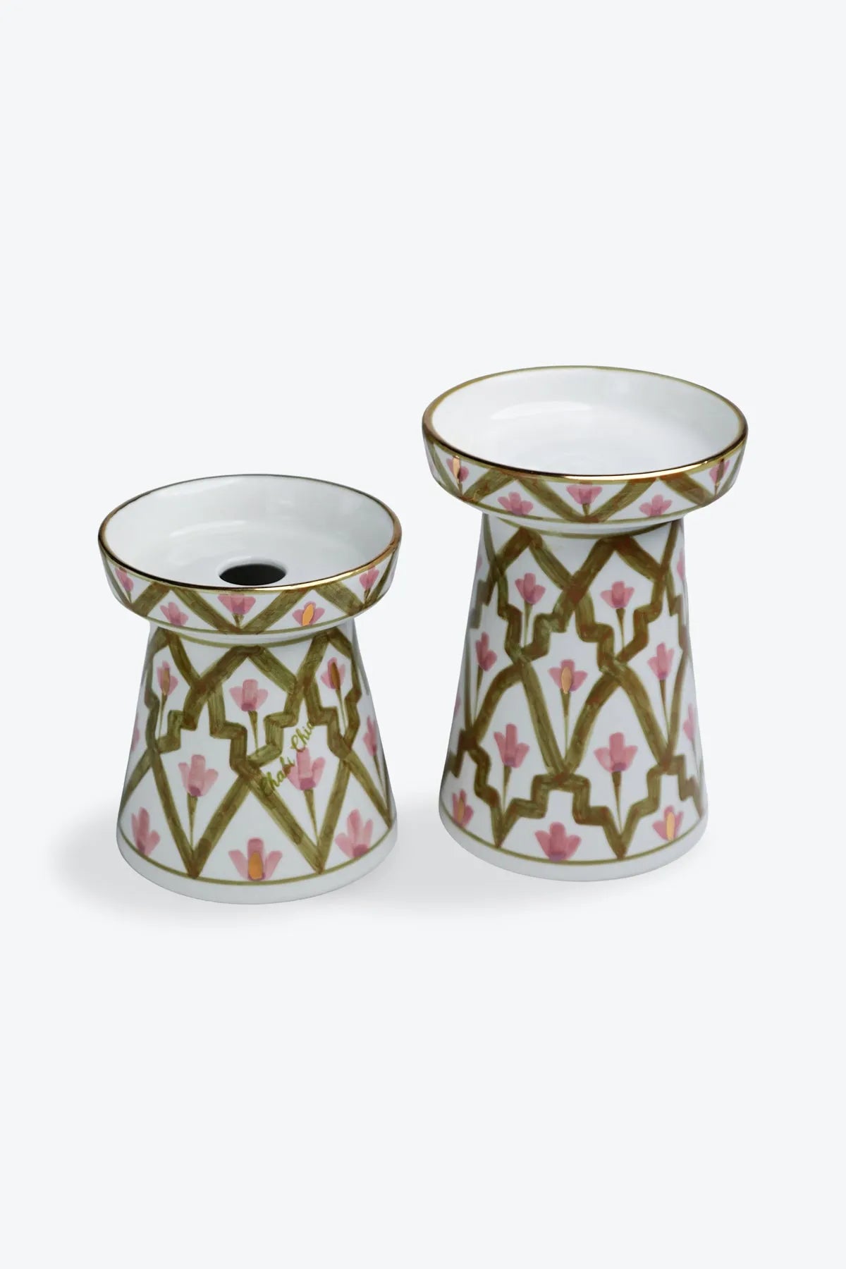 DUO BOUGEOIR PIEDESTALE