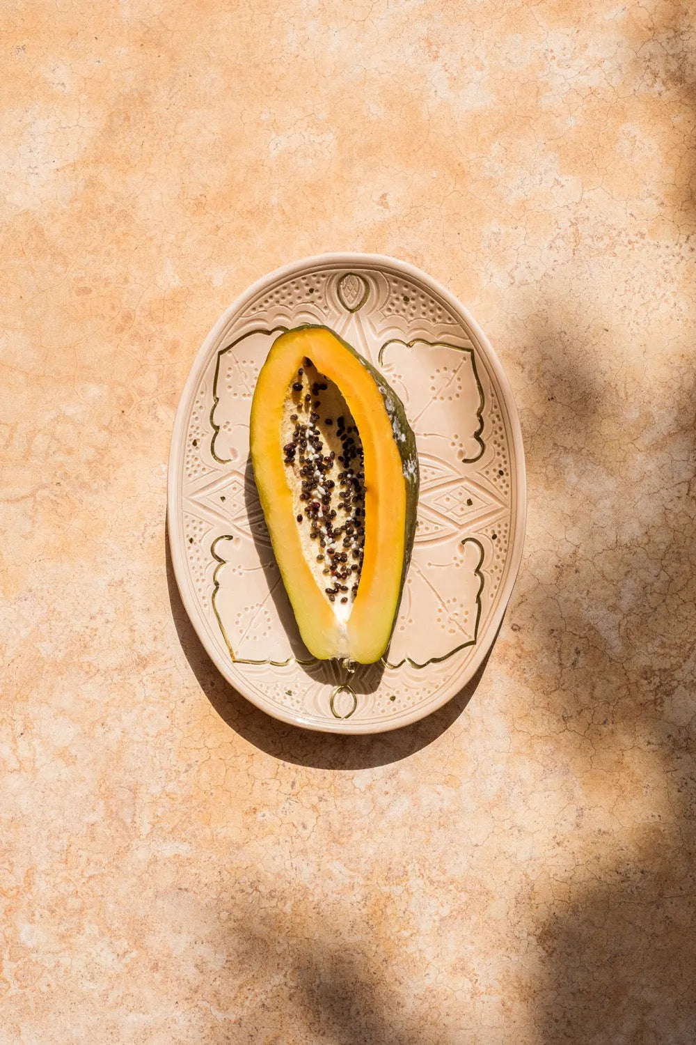 PLAT OVAL LARGE · Empreinte · PLATS ET PLATEAUX · SAHARA