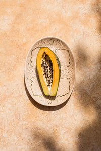 PLAT OVAL LARGE · Empreinte · PLATS ET PLATEAUX · SAHARA