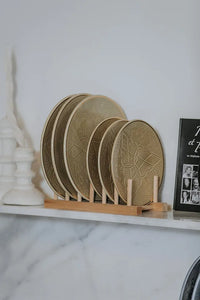 ASSIETTES PLATES · EMPREINTE · KAKI