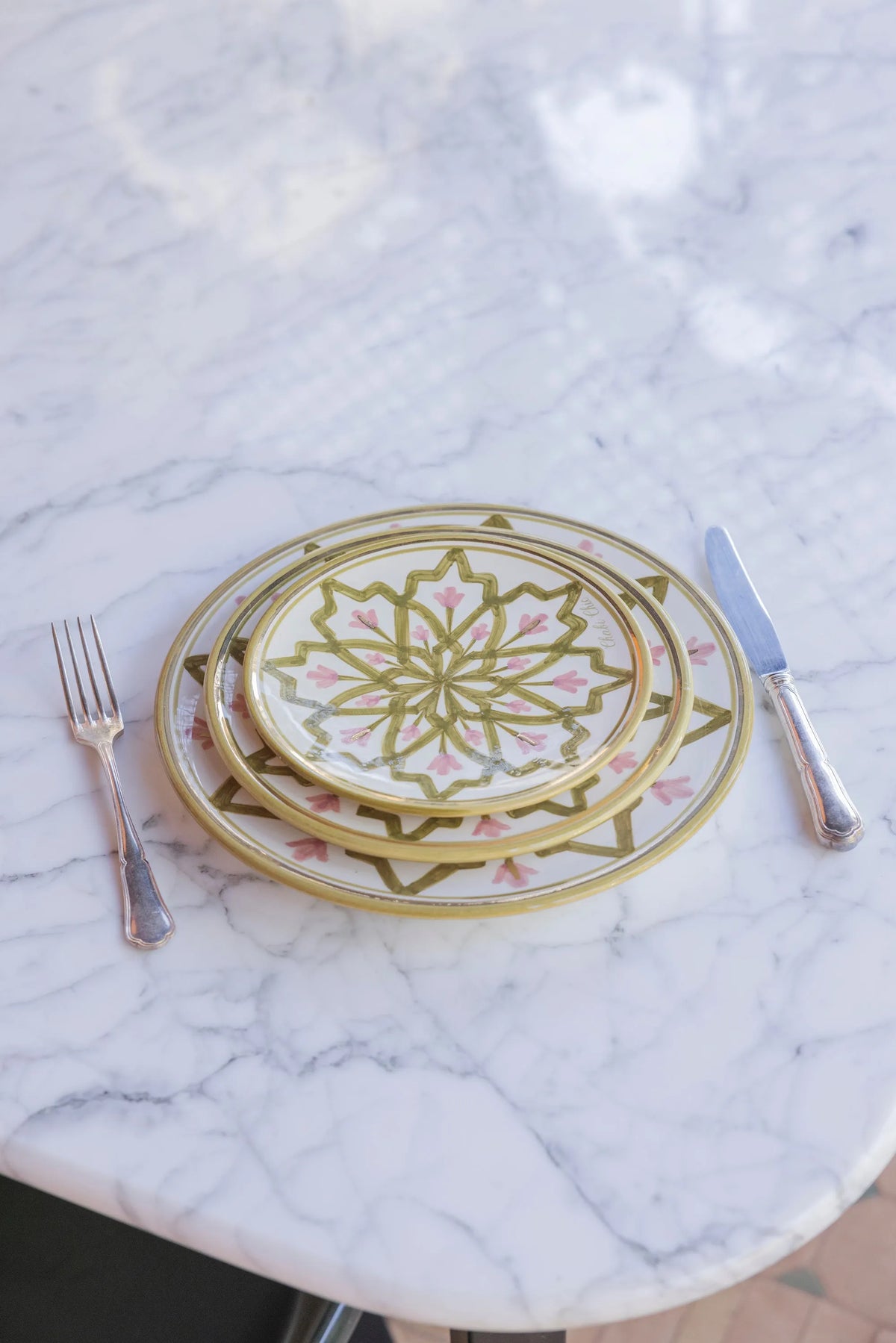 ASSIETTES PLATES · LMIDA KAKI-BLUSH · LMIDA KAKI-BLUSH GOLD · NOUVEAUTES