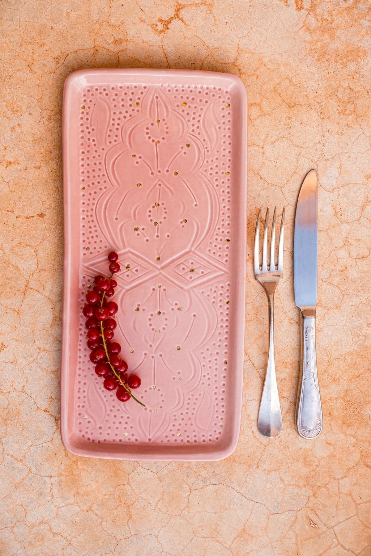 PLATEAU LONG RECTANGLE · blush · Empreinte · MDM