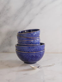 SALADIER ROND · bleu majorelle · BOLS ET SALADIERS · Empreinte