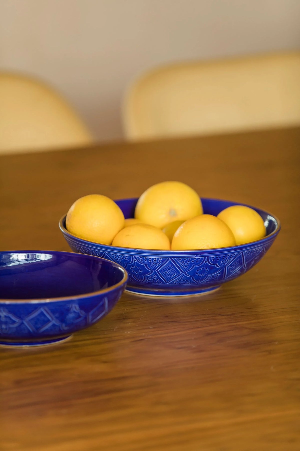 SALADIERS BAS · bleu majorelle · BOLS ET SALADIERS · EMPREINTE