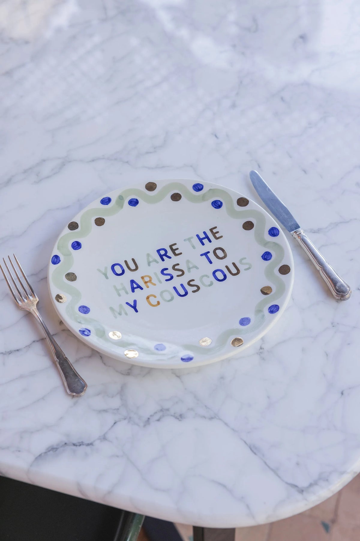 ASSIETTE YOU ARE THE HARISSA TO MY COUSCOUS