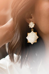 MAXI BOUCLES ÉTOILE DE NACRE