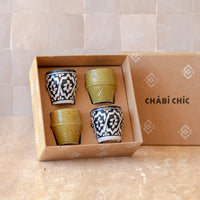 COFFRET CADEAU · coffret cadeau 4 petites tasses a cafe mint gold