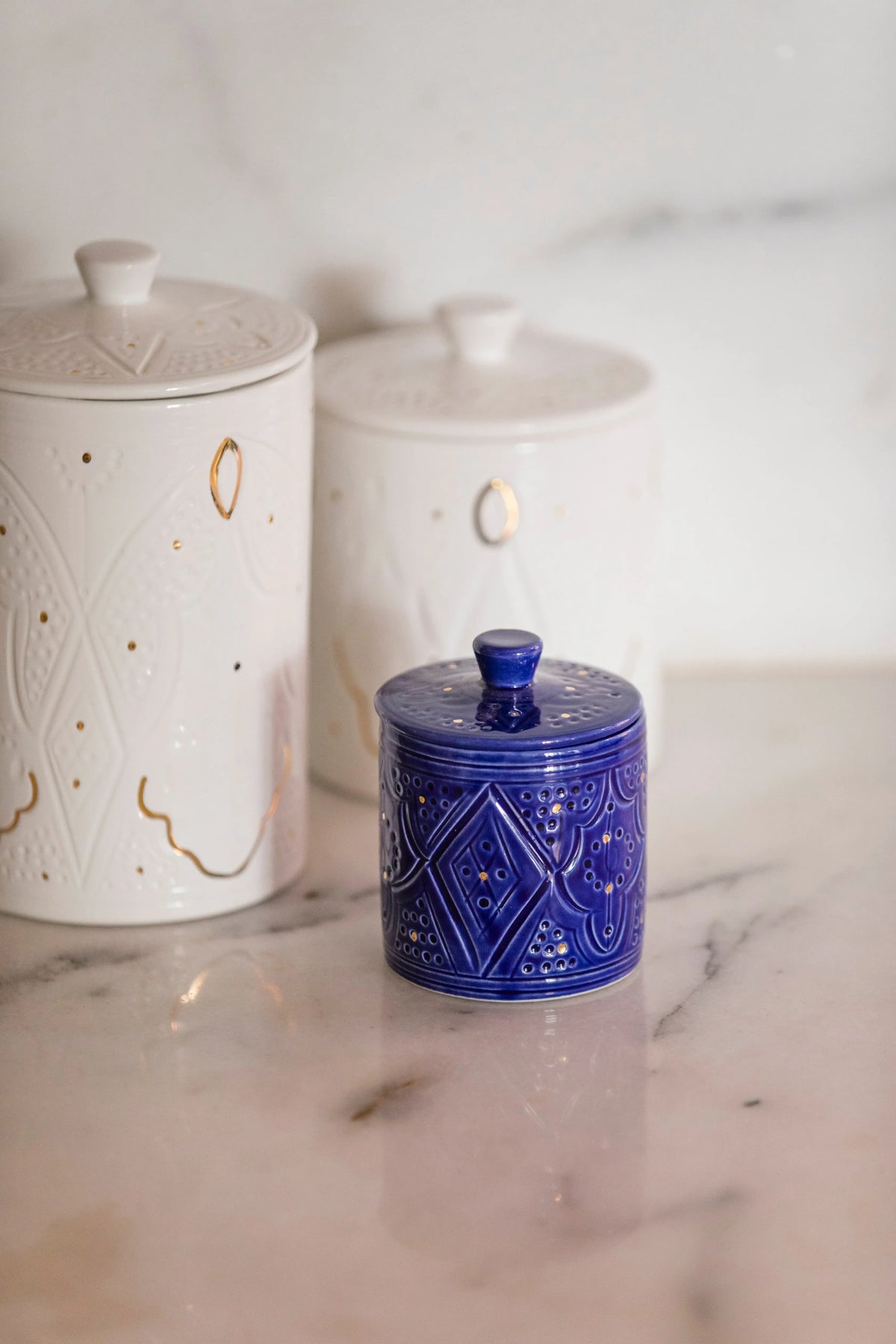 BOÎTE SOUKY · bleu majorelle · BOITES · Empreinte