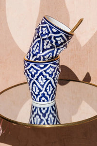 GRANDE TASSE · bleu majorelle · Fassia · TASSE VERRE MUG