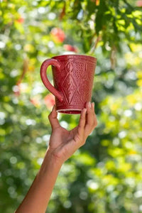 GRAND MUG · AUBERGINE · Empreinte · TASSE VERRE MUG