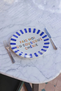 ASSIETTE FAIT MOI DU COUSCOUS CHERIE