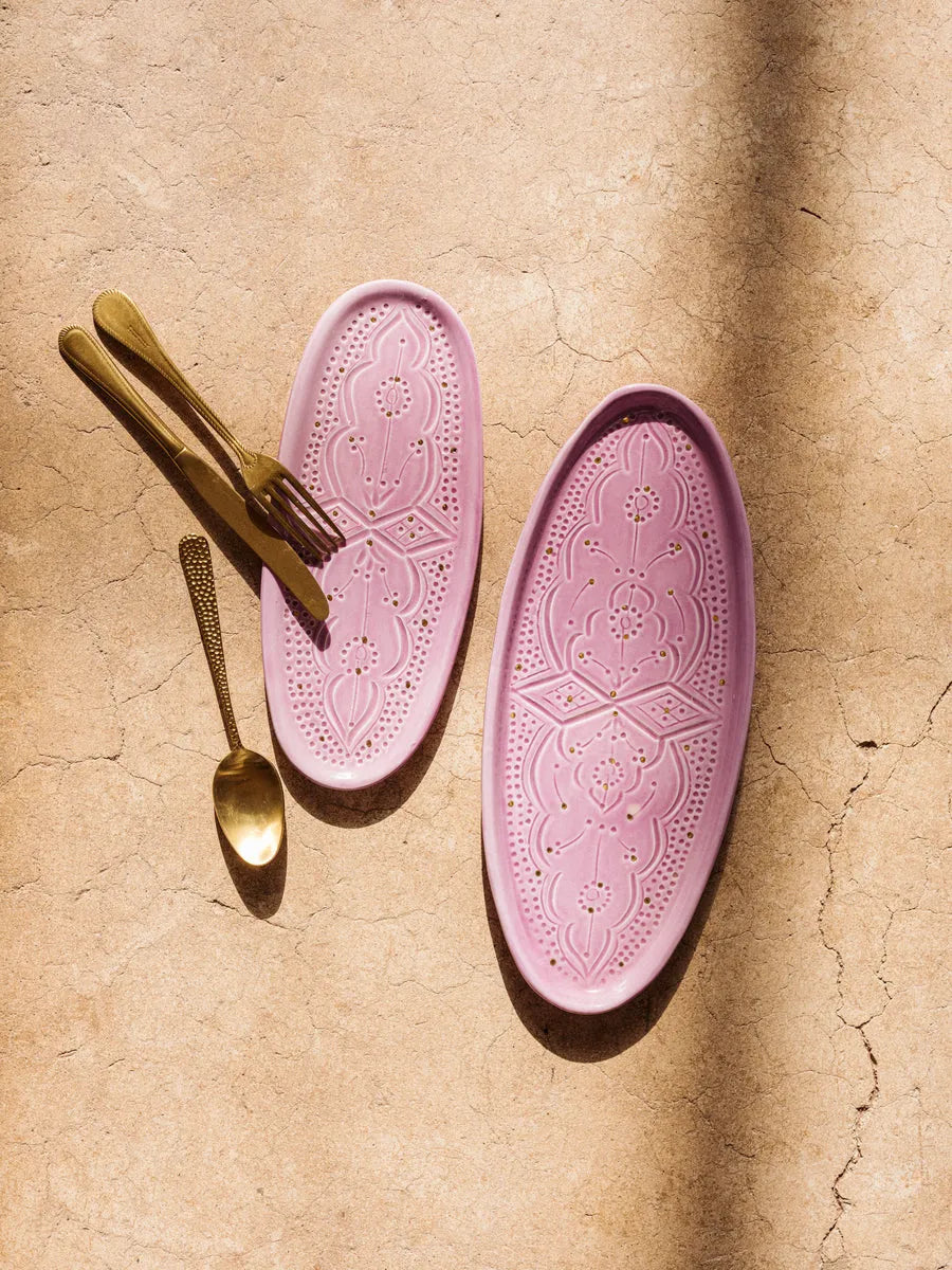 PLATEAU OVAL · Empreinte · LILAS · PLATS ET PLATEAUX