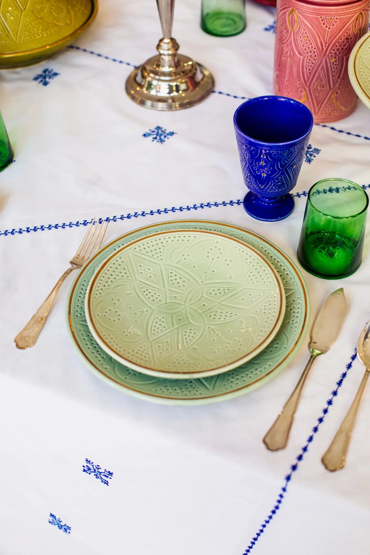 PETITE ASSIETTE DESSERT · Empreinte · Mint · PLATEAUX ET ASSIETTES