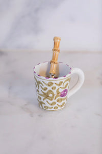 PETIT MUG · FLEUR DU MAROC IRIS · FLEUR LILAS KAKI · KAKI