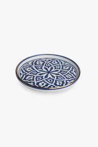 PLATEAUX RONDS · bleu majorelle · Fassia · PLATS ET PLATEAUX