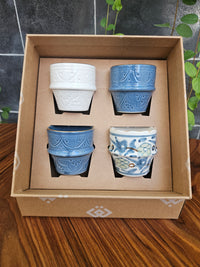 Espresso Box - 4 Cups Mix blue stone