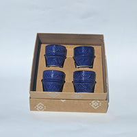 Espresso Box - 4 Cups Blue Majorelle Party
