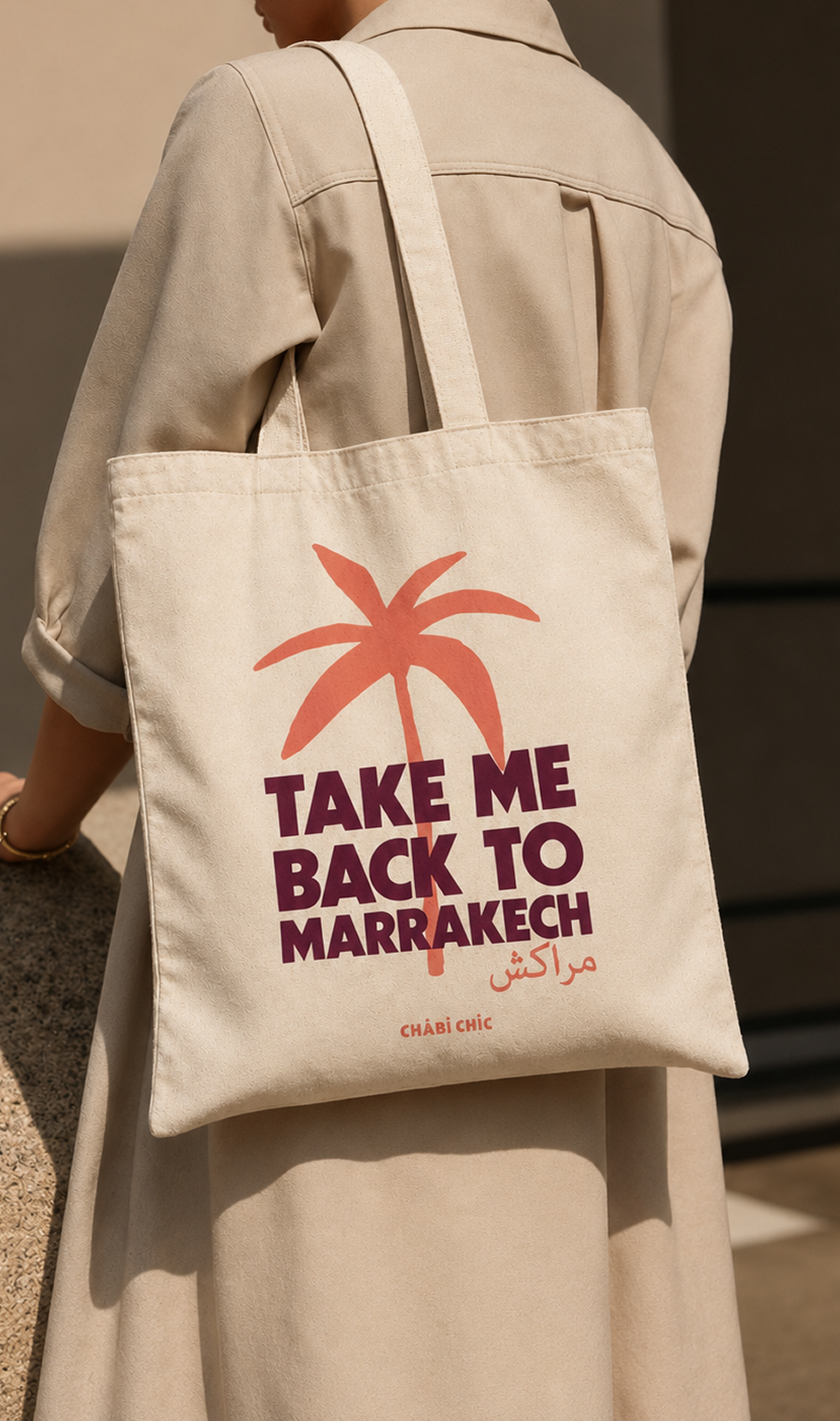 TOTE BAG TAKE ME BACK TO MARRAKECH